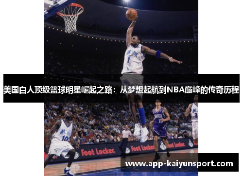 美国白人顶级篮球明星崛起之路：从梦想起航到NBA巅峰的传奇历程